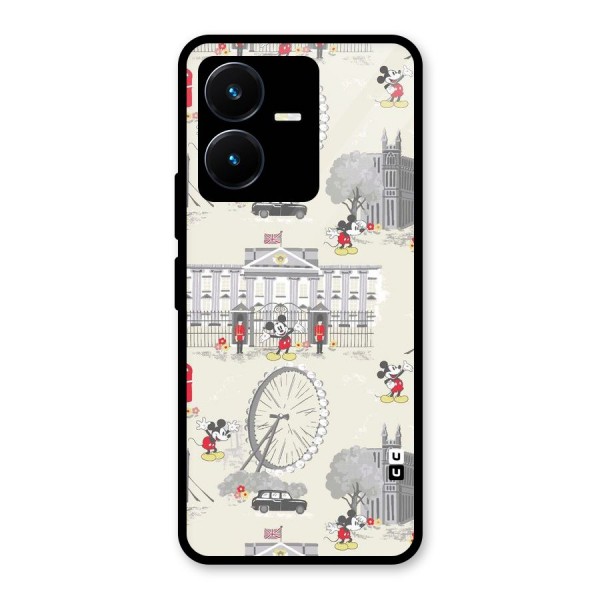 City Tour Pattern Glass Back Case for Vivo Y22