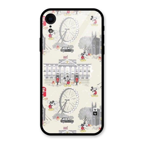 City Tour Pattern Glass Back Case for XR