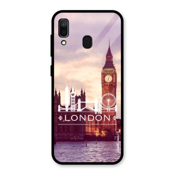 City Tower Glass Back Case for Galaxy A30