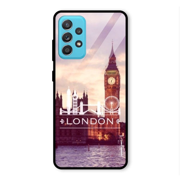 City Tower Glass Back Case for Galaxy A52s 5G