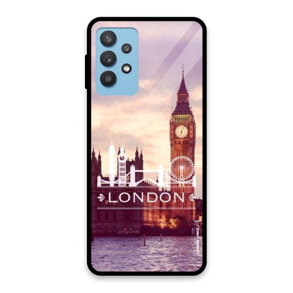 City Tower Glass Back Case for Galaxy M32 5G