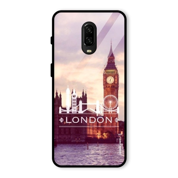 City Tower Glass Back Case for OnePlus 6T