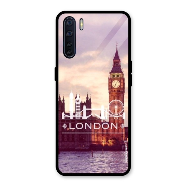 City Tower Glass Back Case for Oppo F15