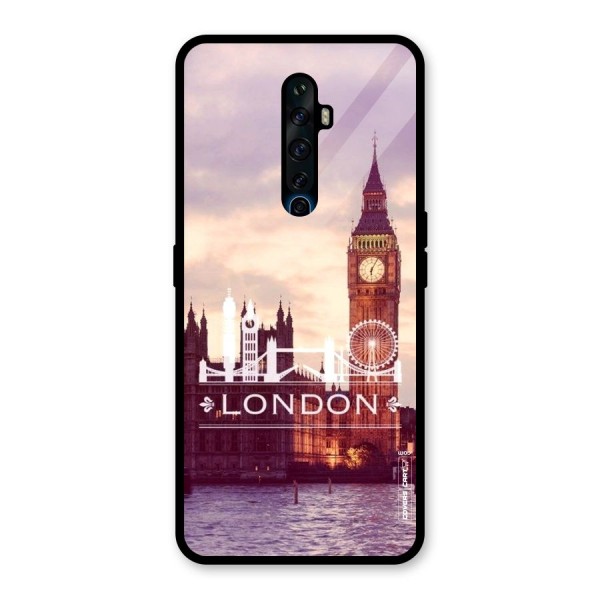 City Tower Glass Back Case for Oppo Reno2 Z