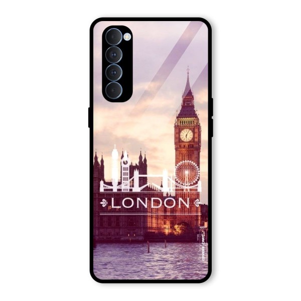 City Tower Glass Back Case for Oppo Reno4 Pro