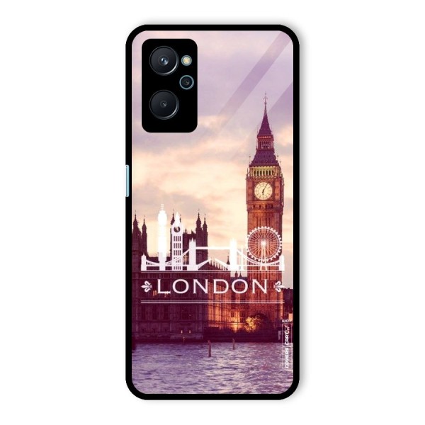 City Tower Glass Back Case for Realme 9i