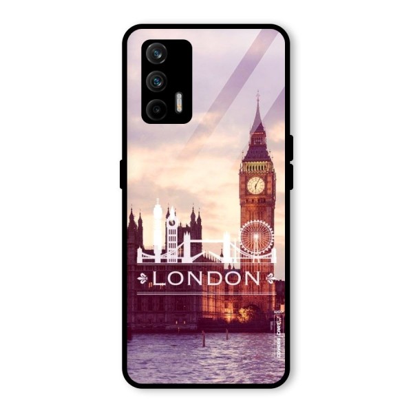 City Tower Glass Back Case for Realme X7 Max