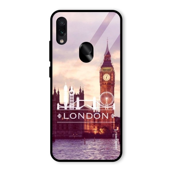 City Tower Glass Back Case for Redmi Note 7