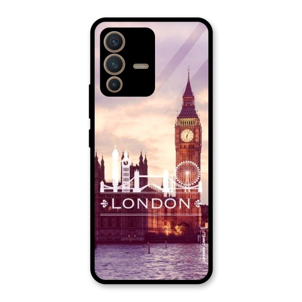 City Tower Glass Back Case for Vivo V23 5G