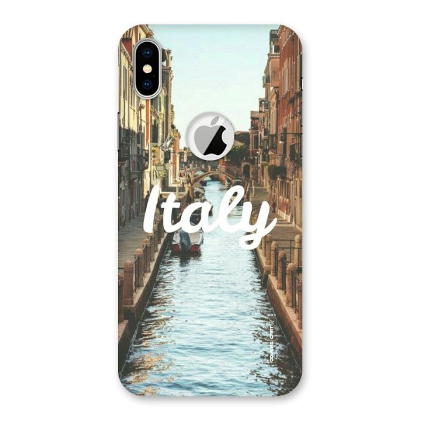 City Travel Back Case for iPhone XS Logo Cut