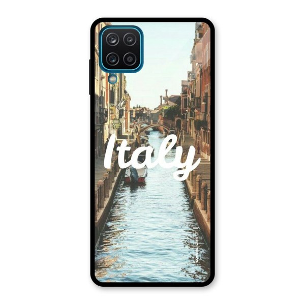 City Travel Glass Back Case for Galaxy A12