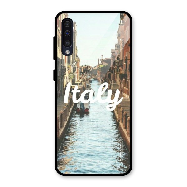 City Travel Glass Back Case for Galaxy A50s