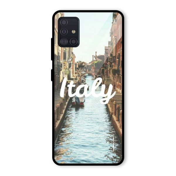 City Travel Glass Back Case for Galaxy A51