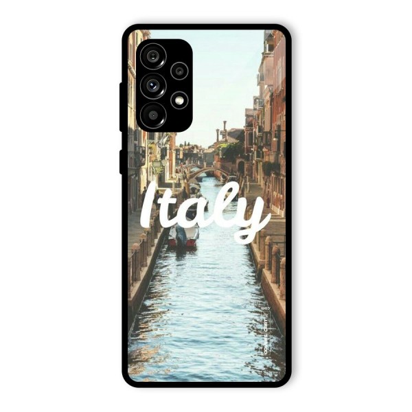 City Travel Glass Back Case for Galaxy A73 5G