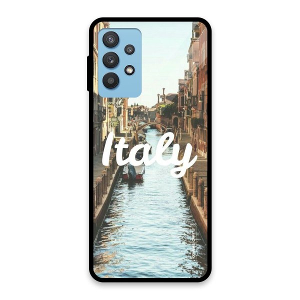 City Travel Glass Back Case for Galaxy M32 5G