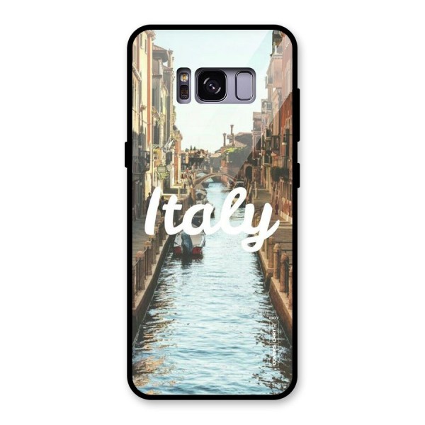 City Travel Glass Back Case for Galaxy S8