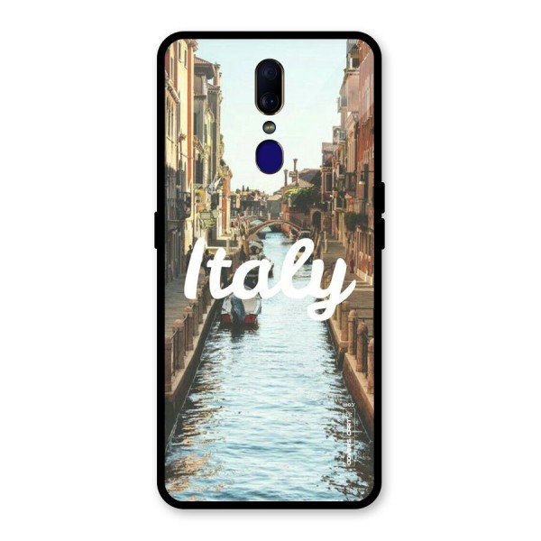 City Travel Glass Back Case for Oppo F11