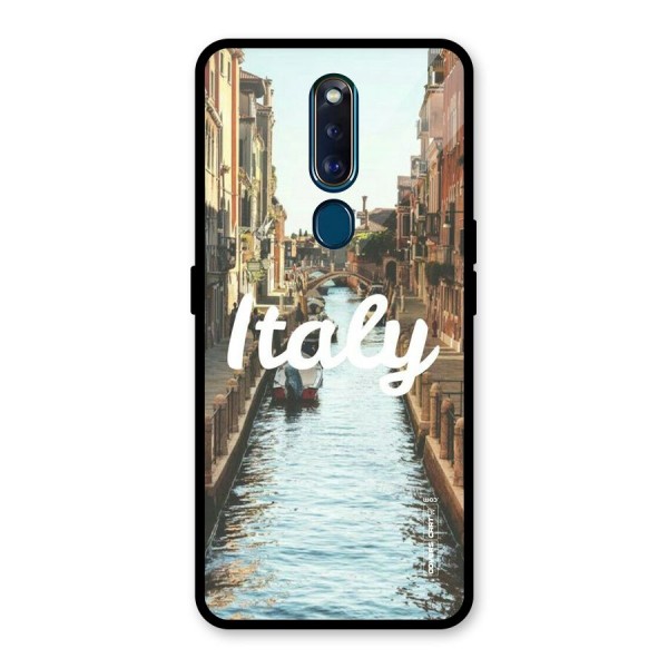 City Travel Glass Back Case for Oppo F11 Pro