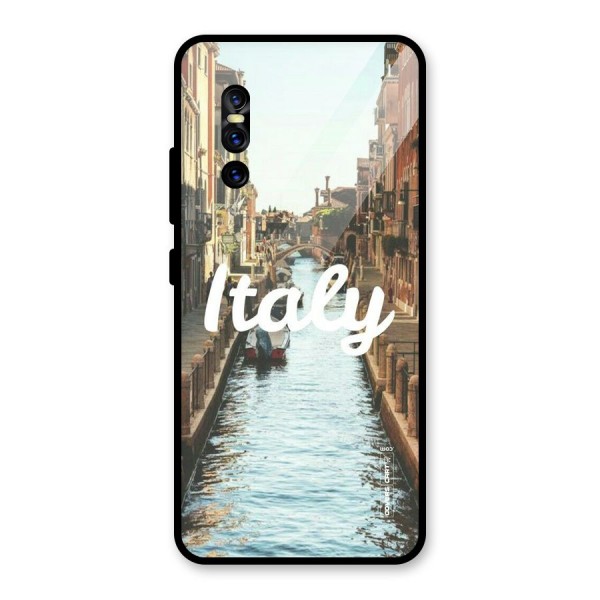 City Travel Glass Back Case for Vivo V15 Pro