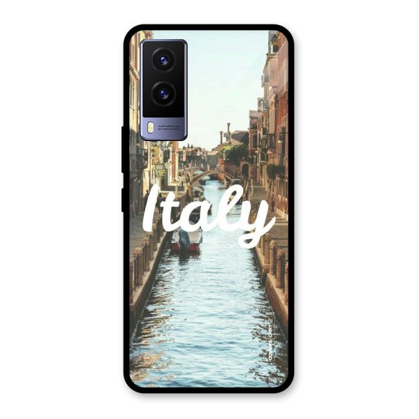 City Travel Glass Back Case for Vivo V21e 5G