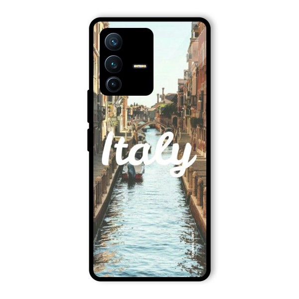 City Travel Glass Back Case for Vivo V23 Pro