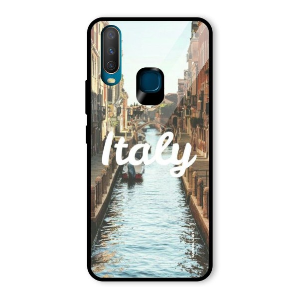 City Travel Glass Back Case for Vivo Y12