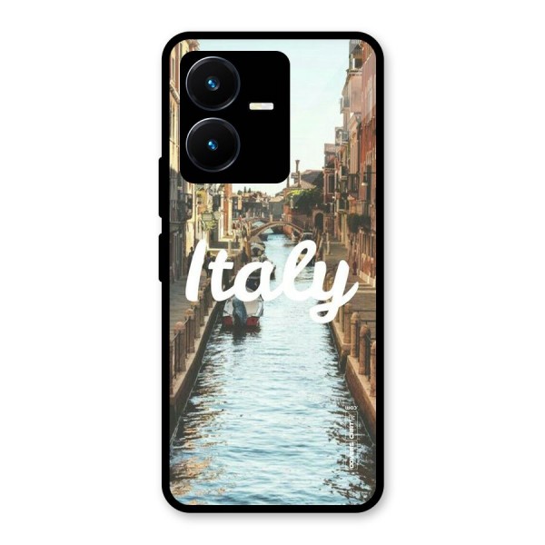 City Travel Glass Back Case for Vivo Y22