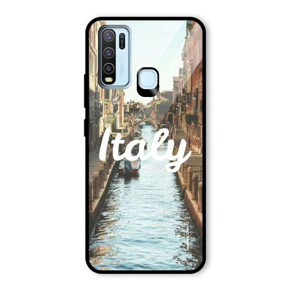 City Travel Glass Back Case for Vivo Y30