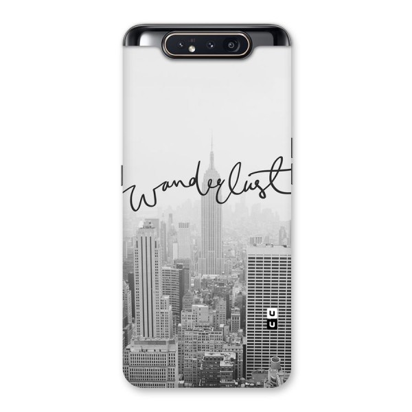 City Wanderlust Monochrome Back Case for Galaxy A80