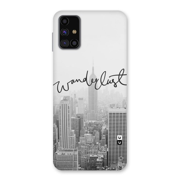 City Wanderlust Monochrome Back Case for Galaxy M31s