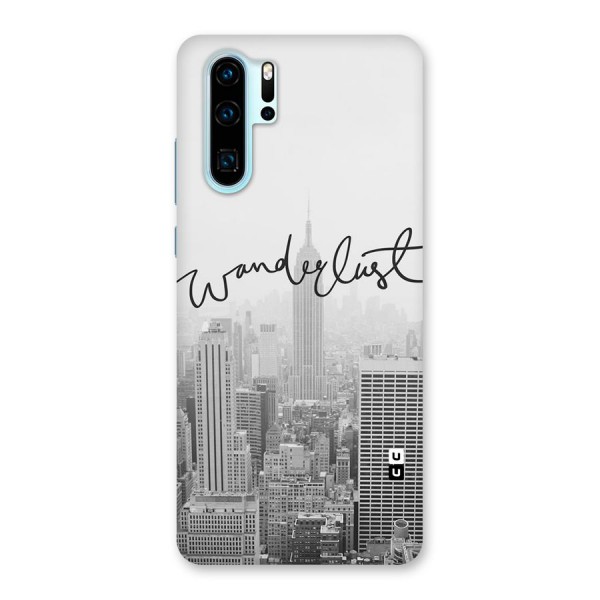 City Wanderlust Monochrome Back Case for Huawei P30 Pro