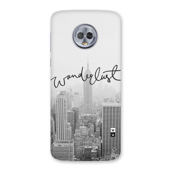 City Wanderlust Monochrome Back Case for Moto G6