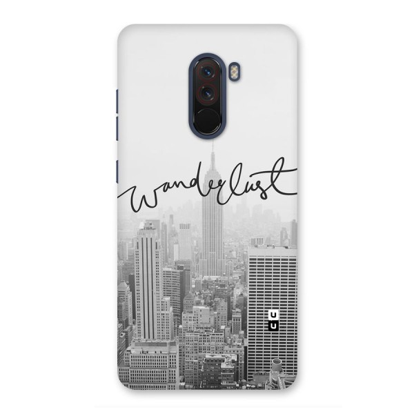 City Wanderlust Monochrome Back Case for Poco F1