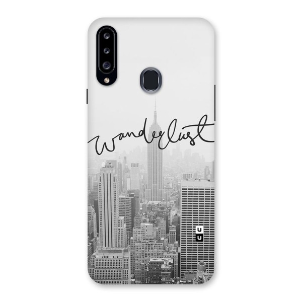 City Wanderlust Monochrome Back Case for Samsung Galaxy A20s