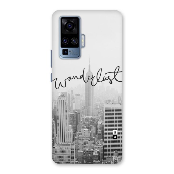 City Wanderlust Monochrome Back Case for Vivo X50 Pro