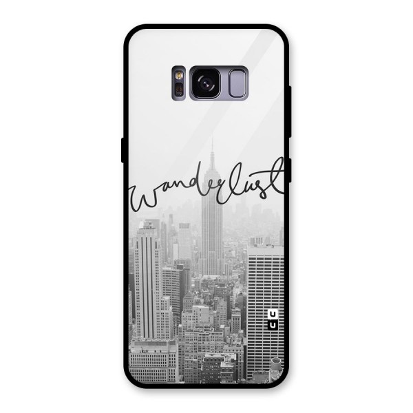 City Wanderlust Monochrome Glass Back Case for Galaxy S8