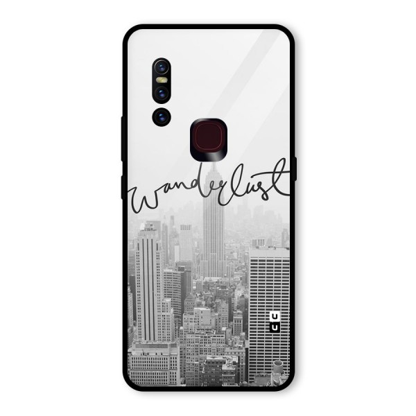 City Wanderlust Monochrome Glass Back Case for Vivo V15