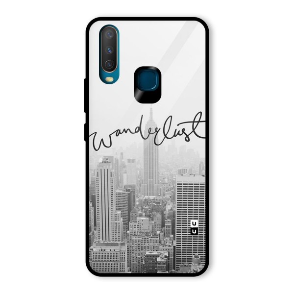 City Wanderlust Monochrome Glass Back Case for Vivo Y12