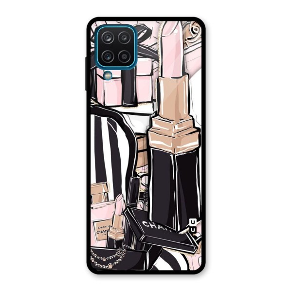 Class Girl Design Glass Back Case for Galaxy A12