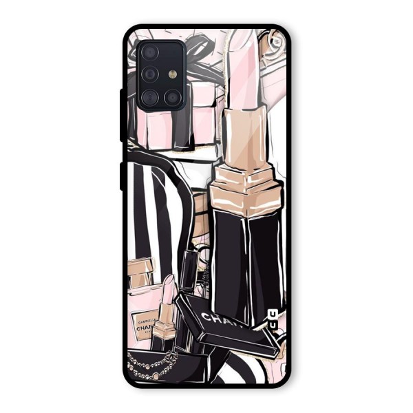 Class Girl Design Glass Back Case for Galaxy A51