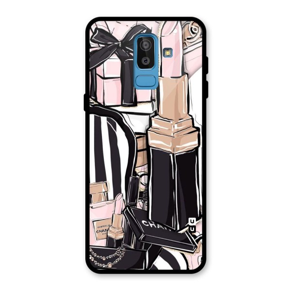 Class Girl Design Glass Back Case for Galaxy J8