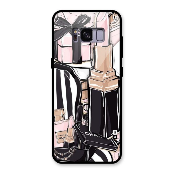 Class Girl Design Glass Back Case for Galaxy S8