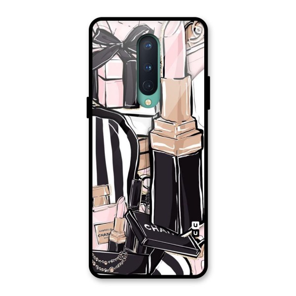 Class Girl Design Glass Back Case for OnePlus 8