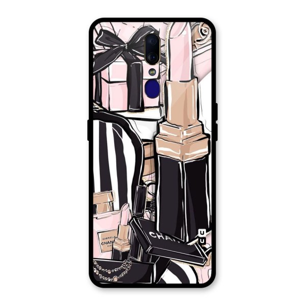 Class Girl Design Glass Back Case for Oppo F11