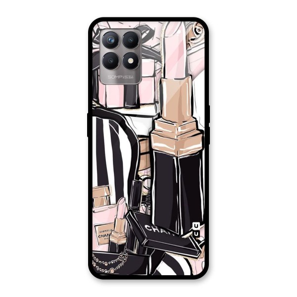 Class Girl Design Glass Back Case for Realme 8i