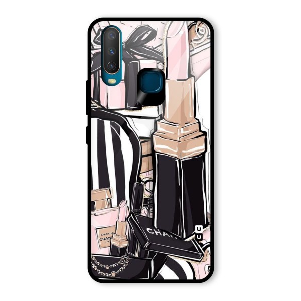 Class Girl Design Glass Back Case for Vivo Y12