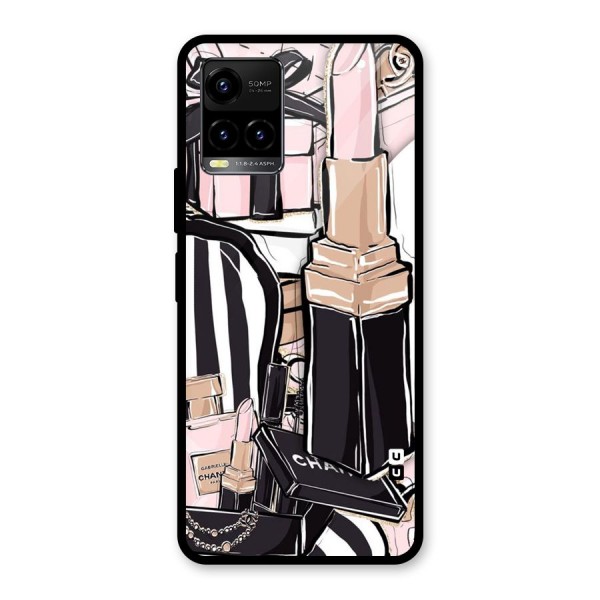 Class Girl Design Glass Back Case for Vivo Y21A