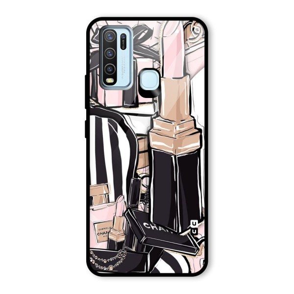 Class Girl Design Glass Back Case for Vivo Y30