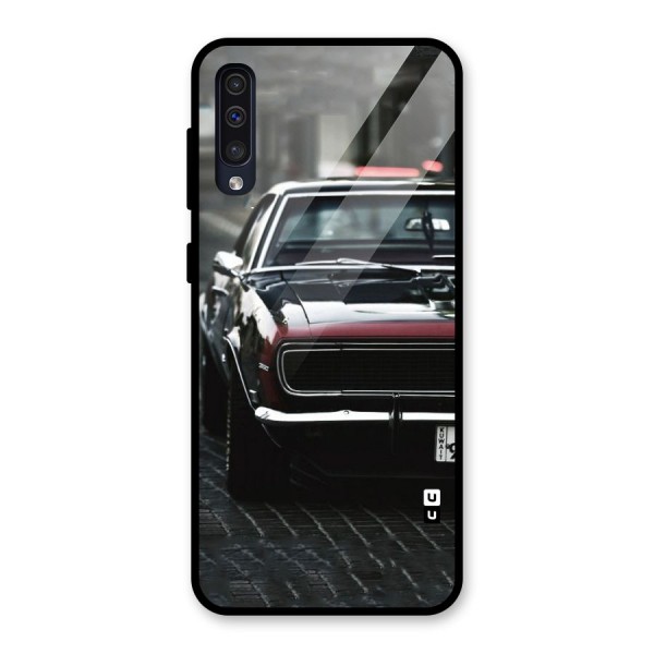 Class Vintage Car Glass Back Case for Galaxy A50s