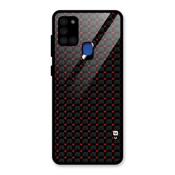 Class With Polka Glass Back Case for Galaxy A21s